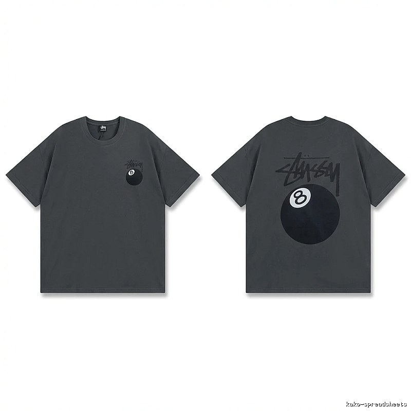 Stussy No.8 Retro Black T-shirt