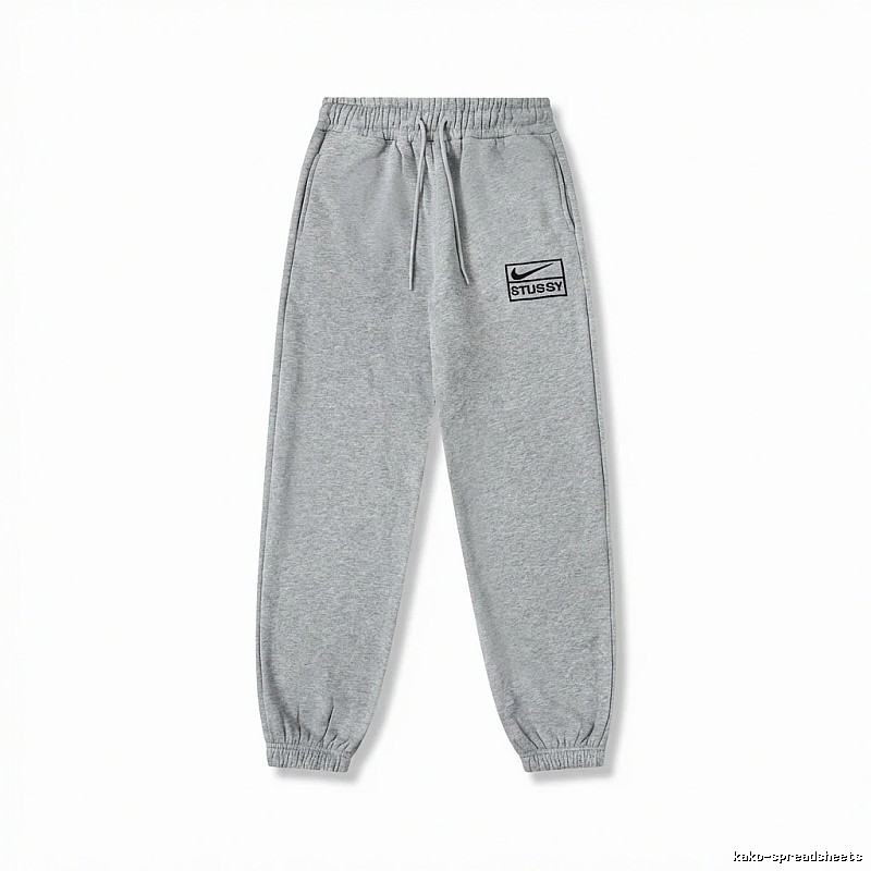 Stussy trendy brand grey casual pants