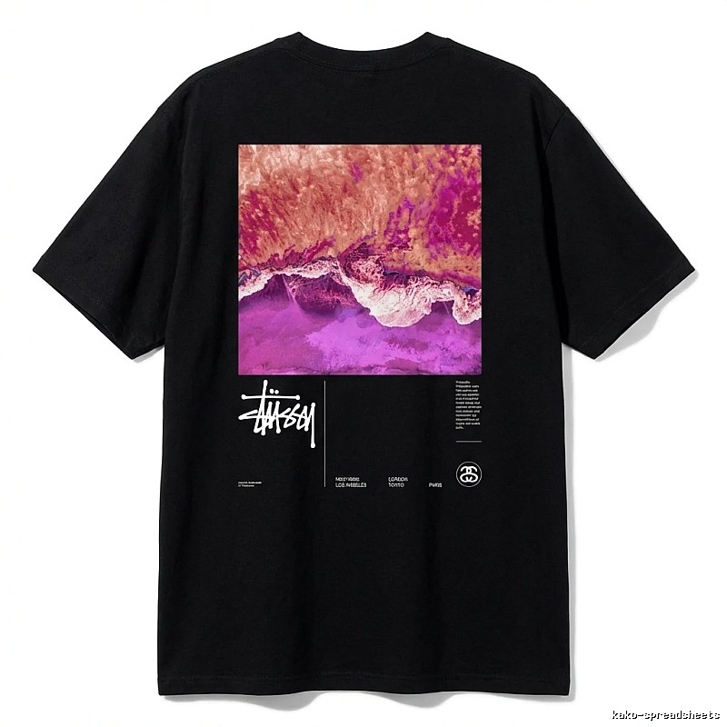 Stussy Wave Style Black T-shirt
