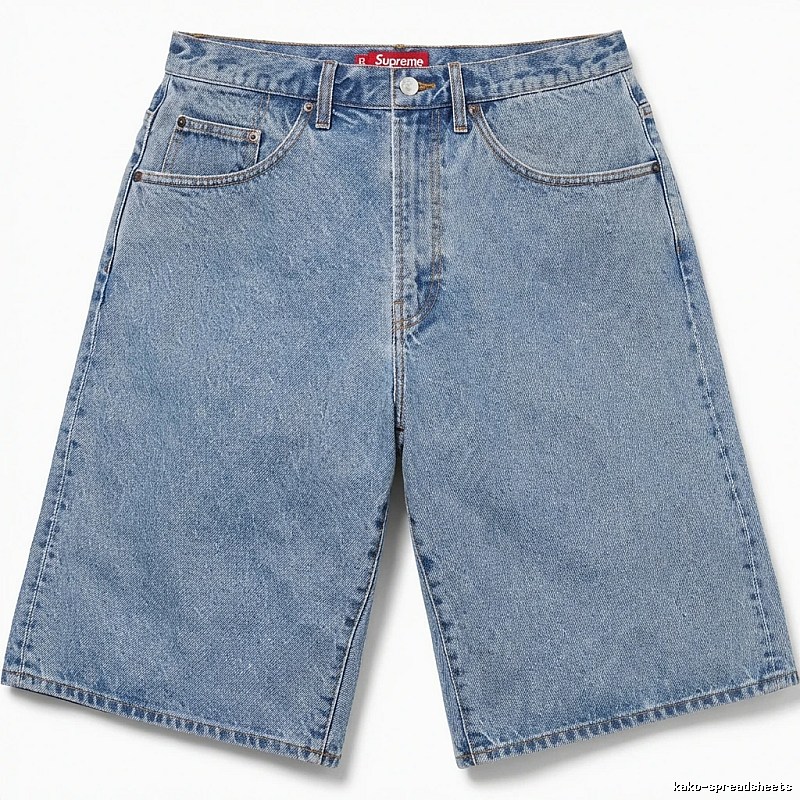 Supreme classic denim blue shorts