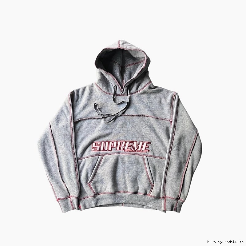 Supreme classic grey hoodie