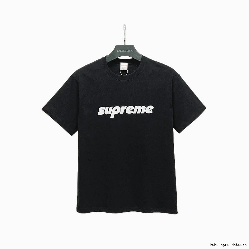 Supreme Classic Logo Street Style Black Short-sleeve T-shirt