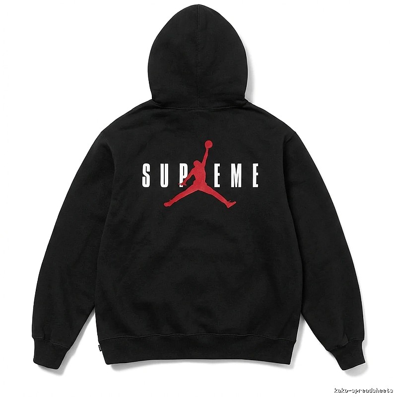 Supreme Co-branded Black Hoodie