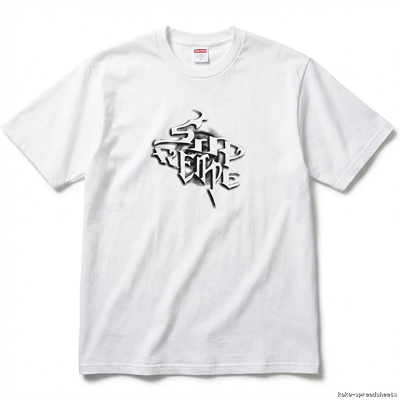 Supreme Gothic Style White T-shirt