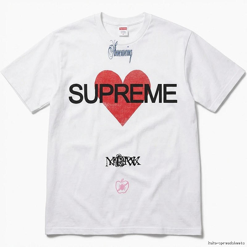 Supreme Love Trendy White T-shirt