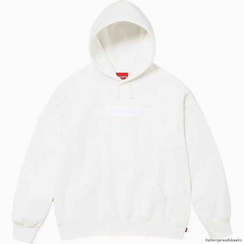 Supreme Monogram Logo hoodie Gray Red Oversized for Layered Styling