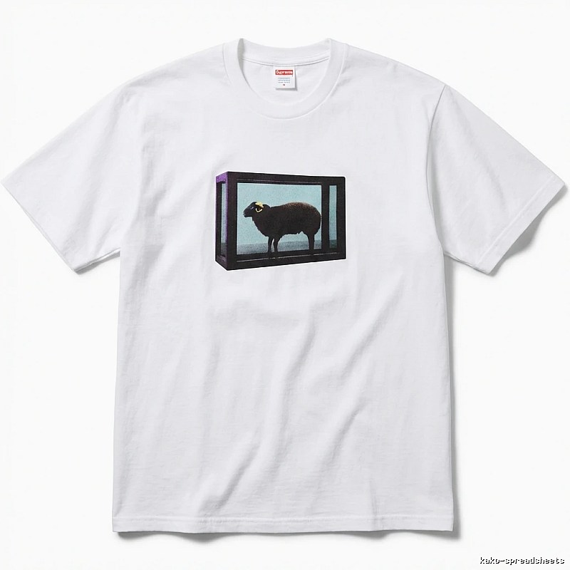 Supreme Sheep Print White T-shirt