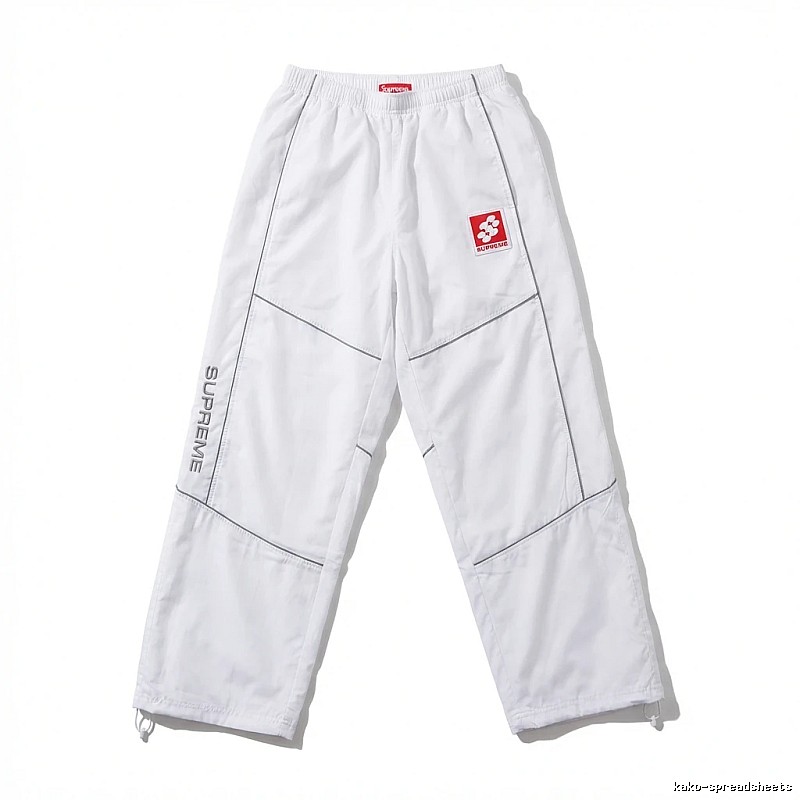 Supreme sporty white long trousers