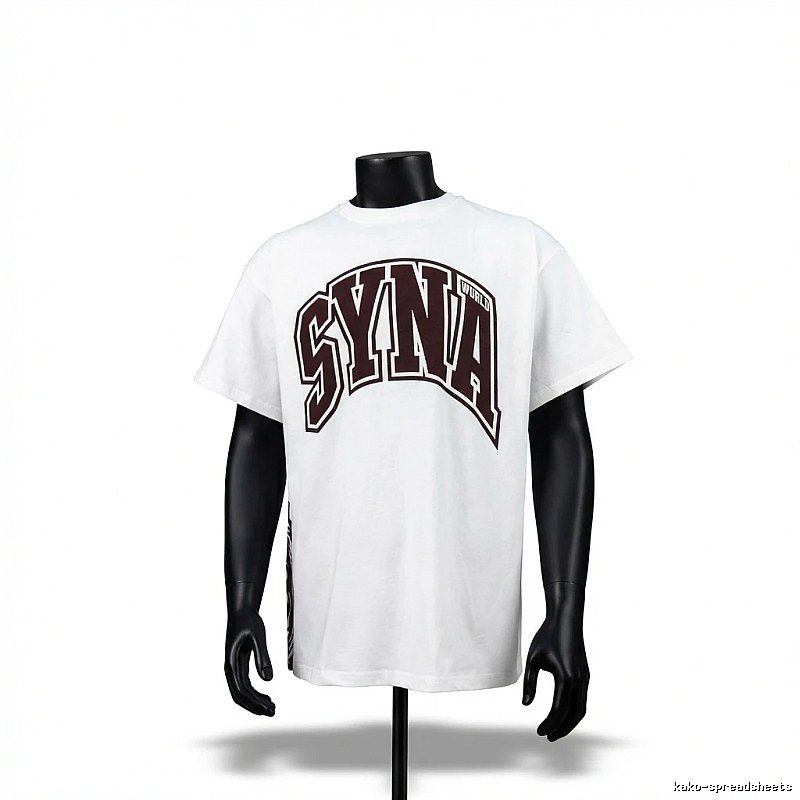 SynaWorld Alphabet Trend White T-shirt