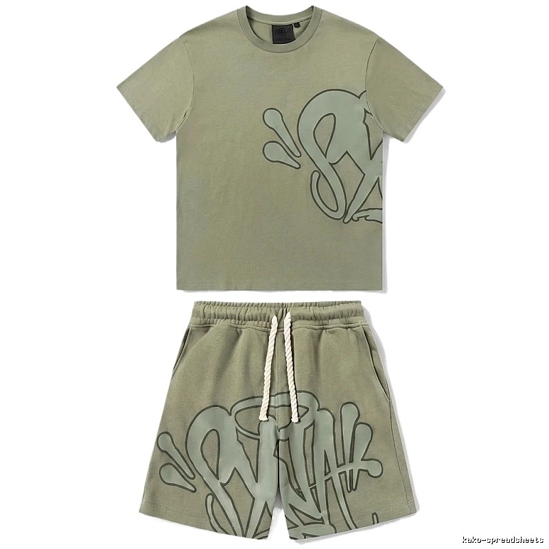 SynaWorld Graffiti Style Khaki Suit