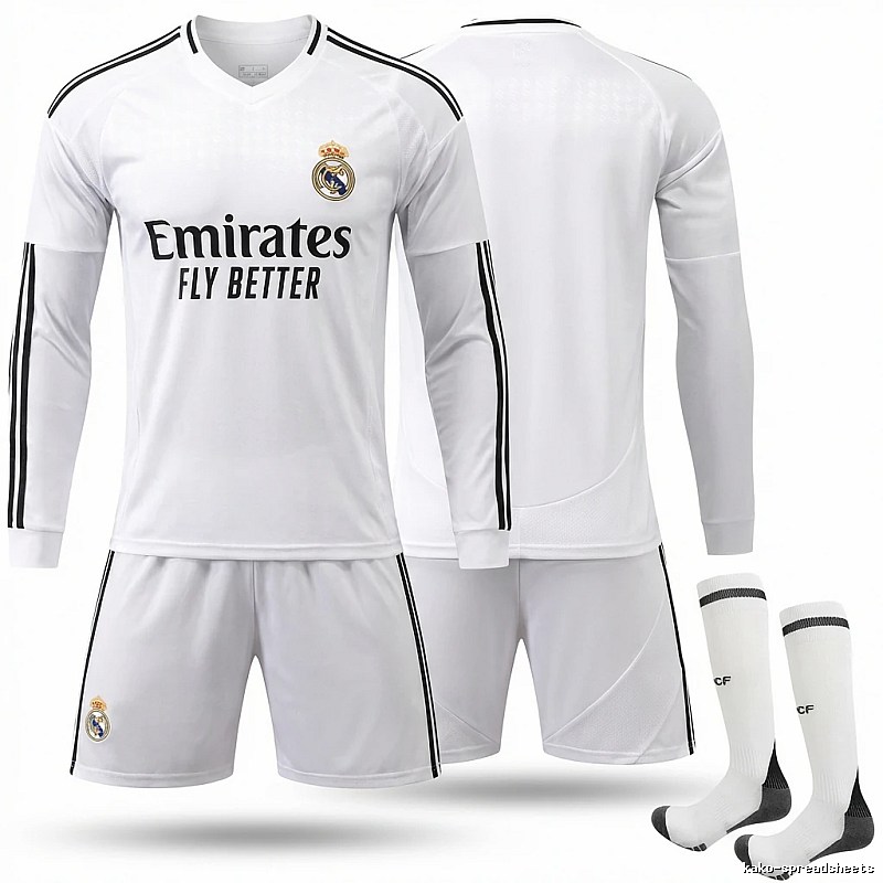 The white sporty jersey of Real Madrid.