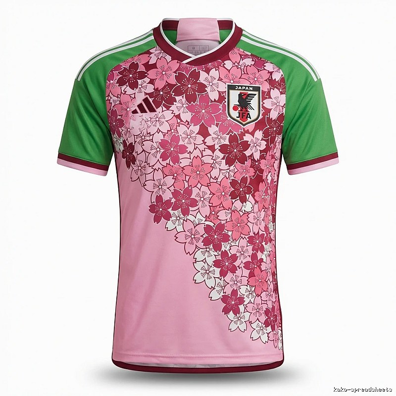 Tokyo Ghoul Cherry Blossom Style Pink and Green Jersey