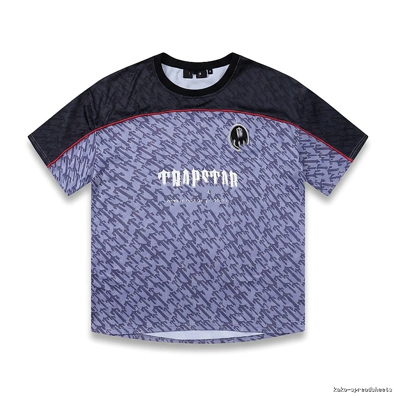 Trapstar Dark Purple and Black Short-sleeve