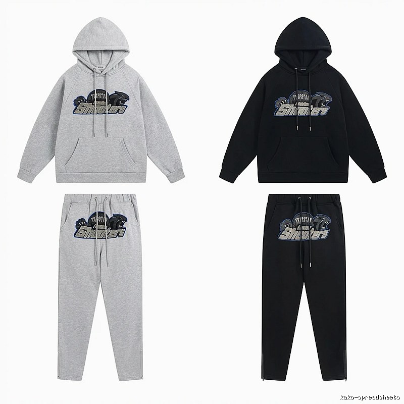 Trapstar Panther Series Casual Set (Grey/Black)