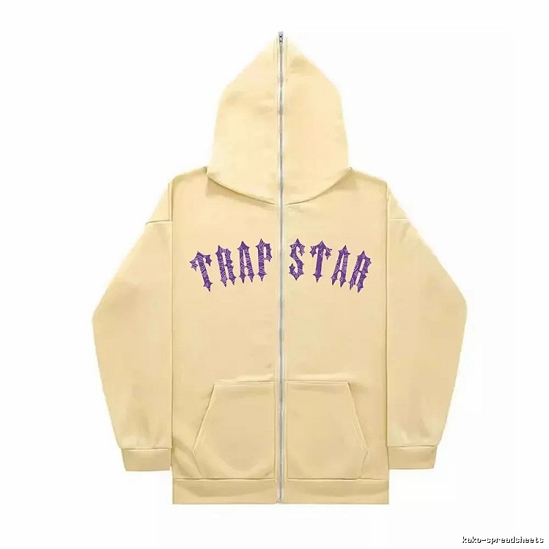 Trapstar Statement Graphic zip hoodie Black Zip Pink for Easy Pairing
