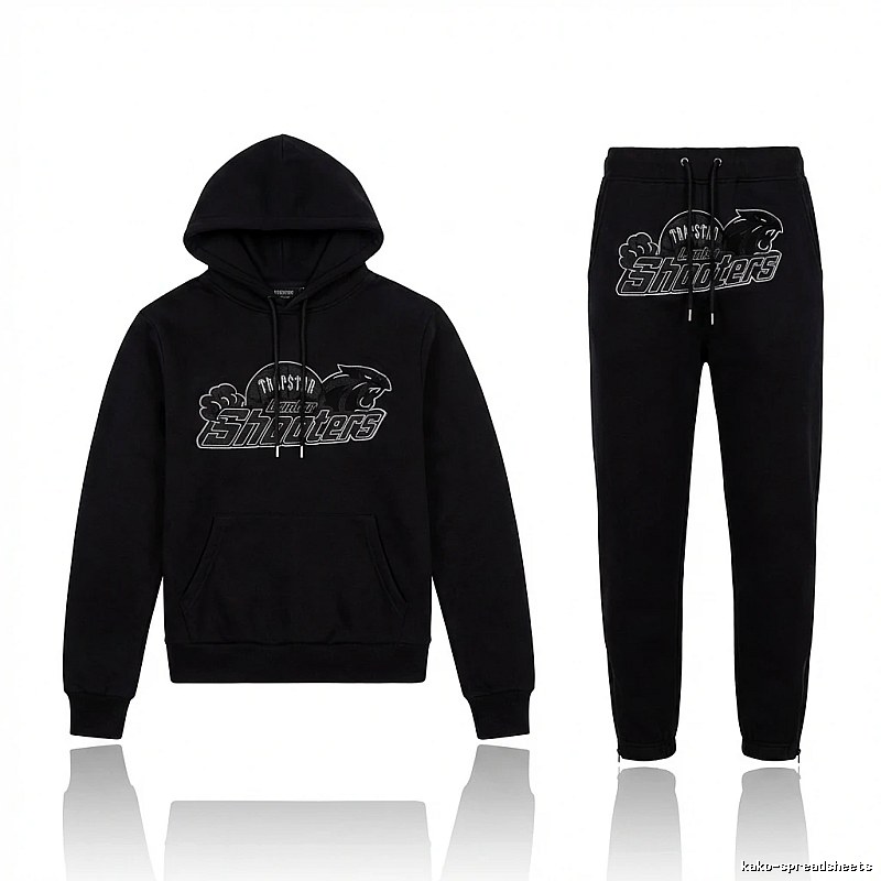 Trapstar trendy and cool style black suit