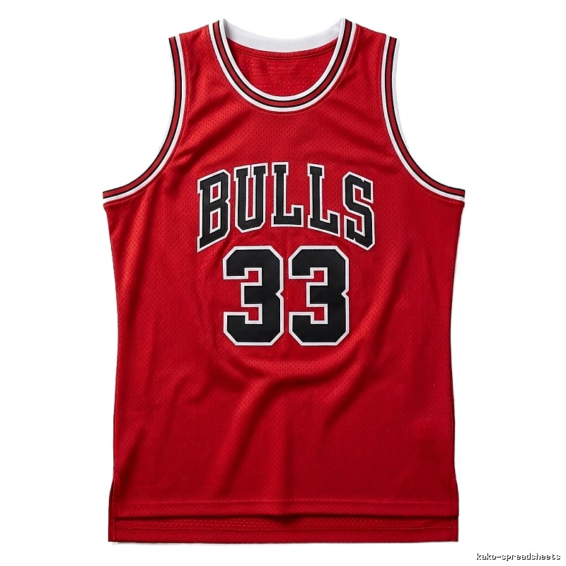 Vintage red jersey of the Michael Jordan.