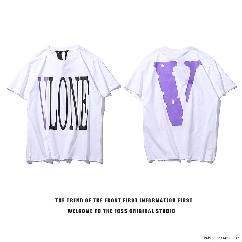 Vlone Compact Logo T-shirt Black Purple Vlone for Smart Casual Looks