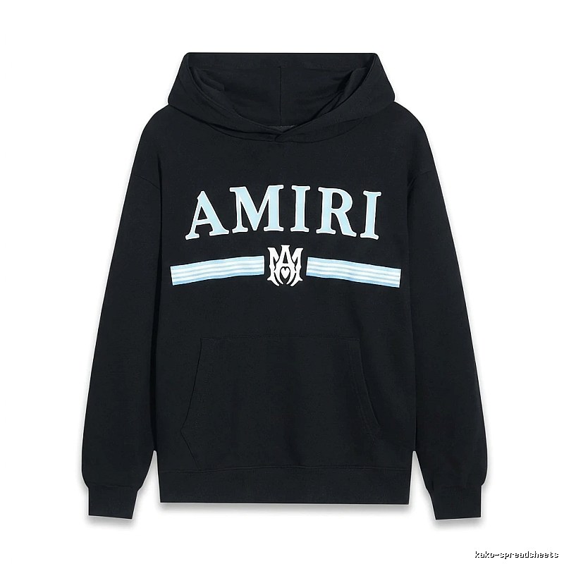 AMIRI letter-printing style black sweatshirt