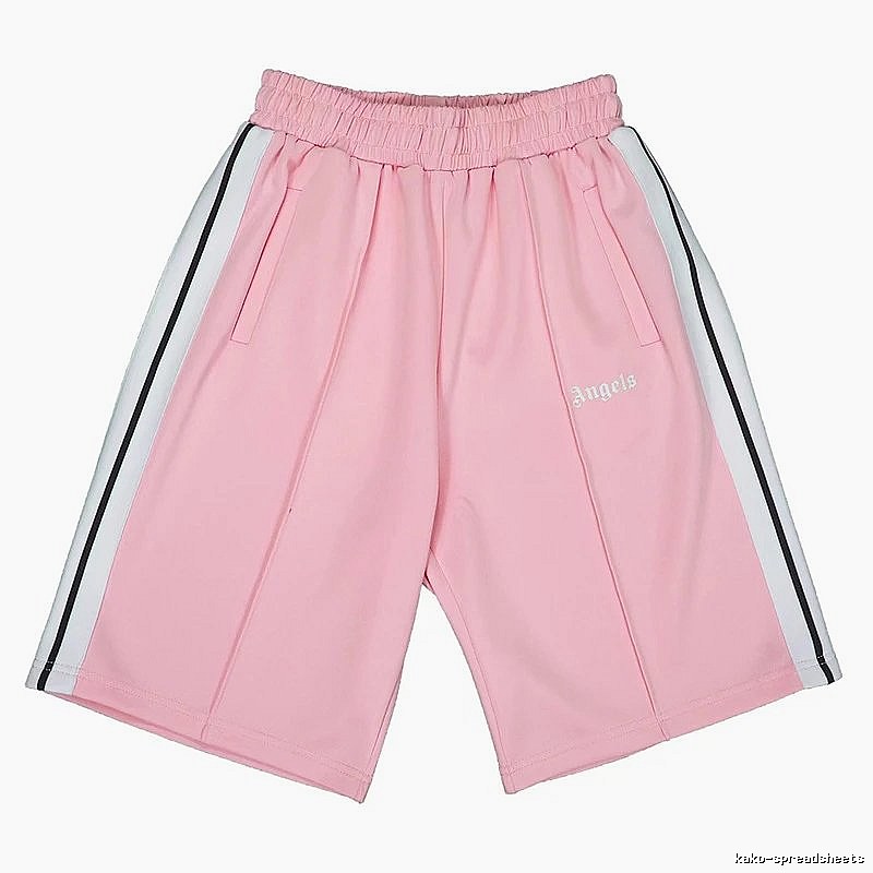 Palm Angels Monogram Track shorts Black Side Stripe for Layered Styling