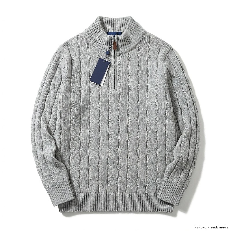 Ralph Lauren classic grey cable-knit sweater