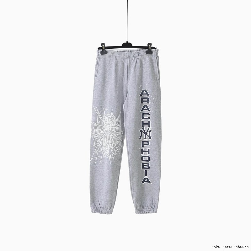 Sp5der Grey Trendy Sweatpants